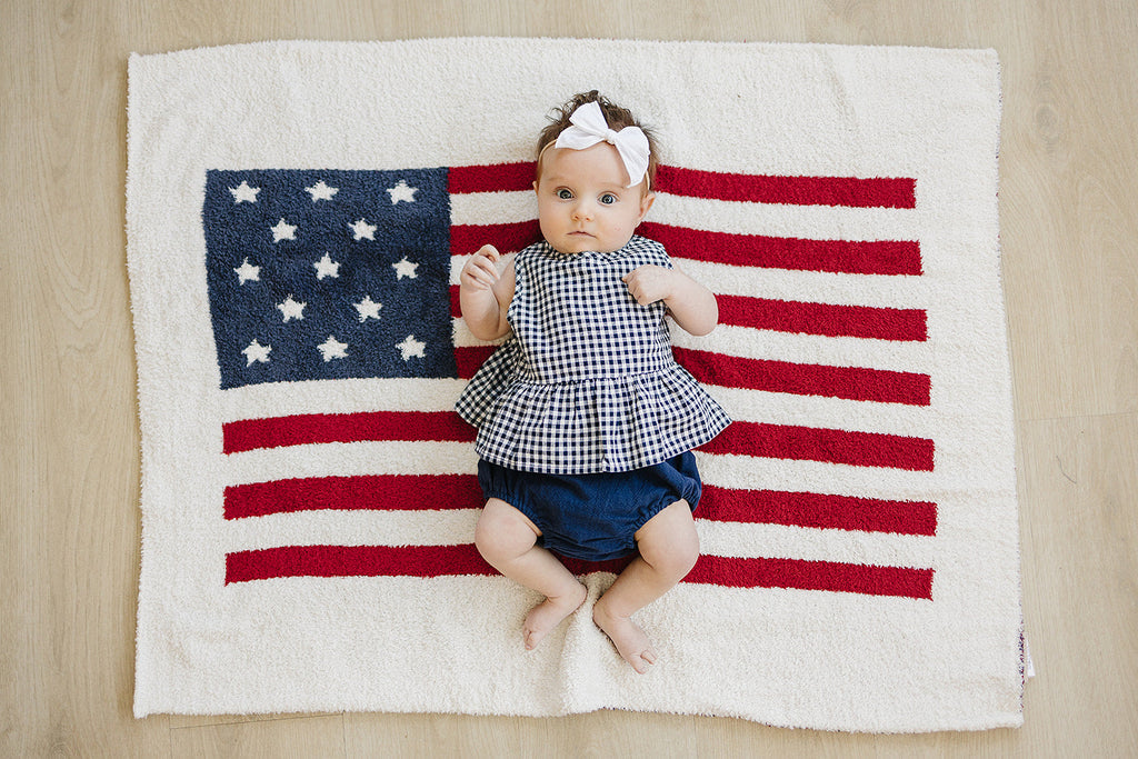 American Flag Plush Blanket
